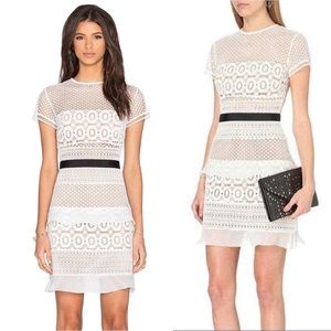 Self Portrait NWT Oblique Lace dress